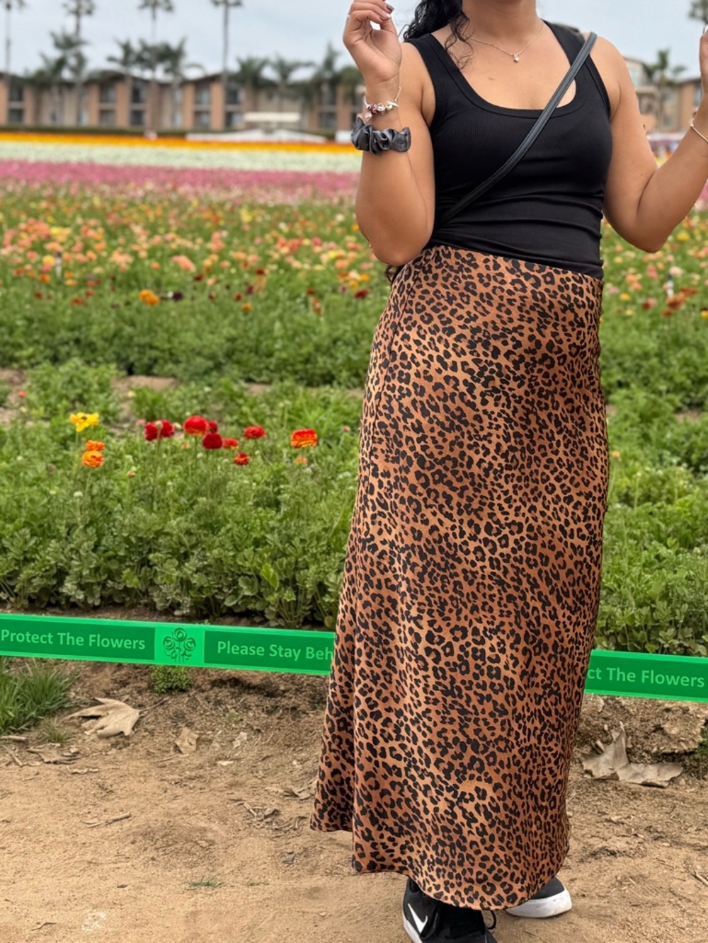 Steve Madden Brown Leopard Print Maxi Skirt